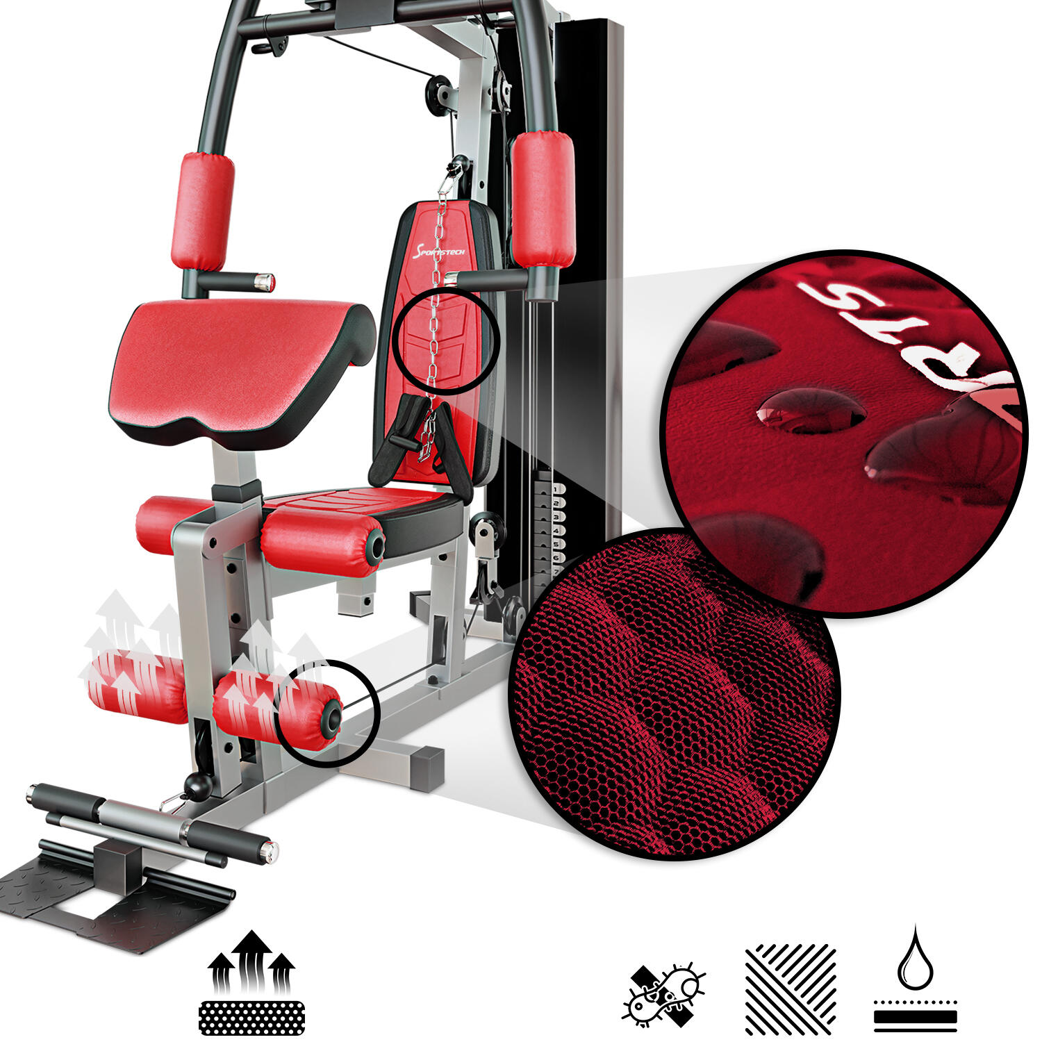 Sportstech HGX100 Multistation Premium pour entrainements varies a domicile SPORTSTECH Decathlon