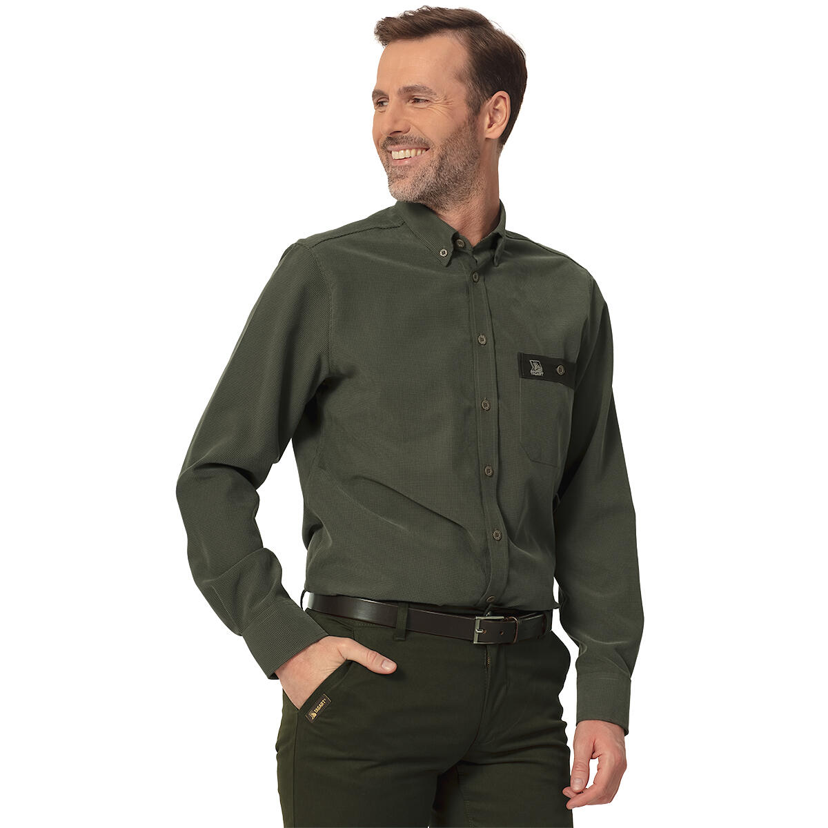 TAGART Pánská lovecká košile Tagart Vermont SLIM s poutkem na zádech