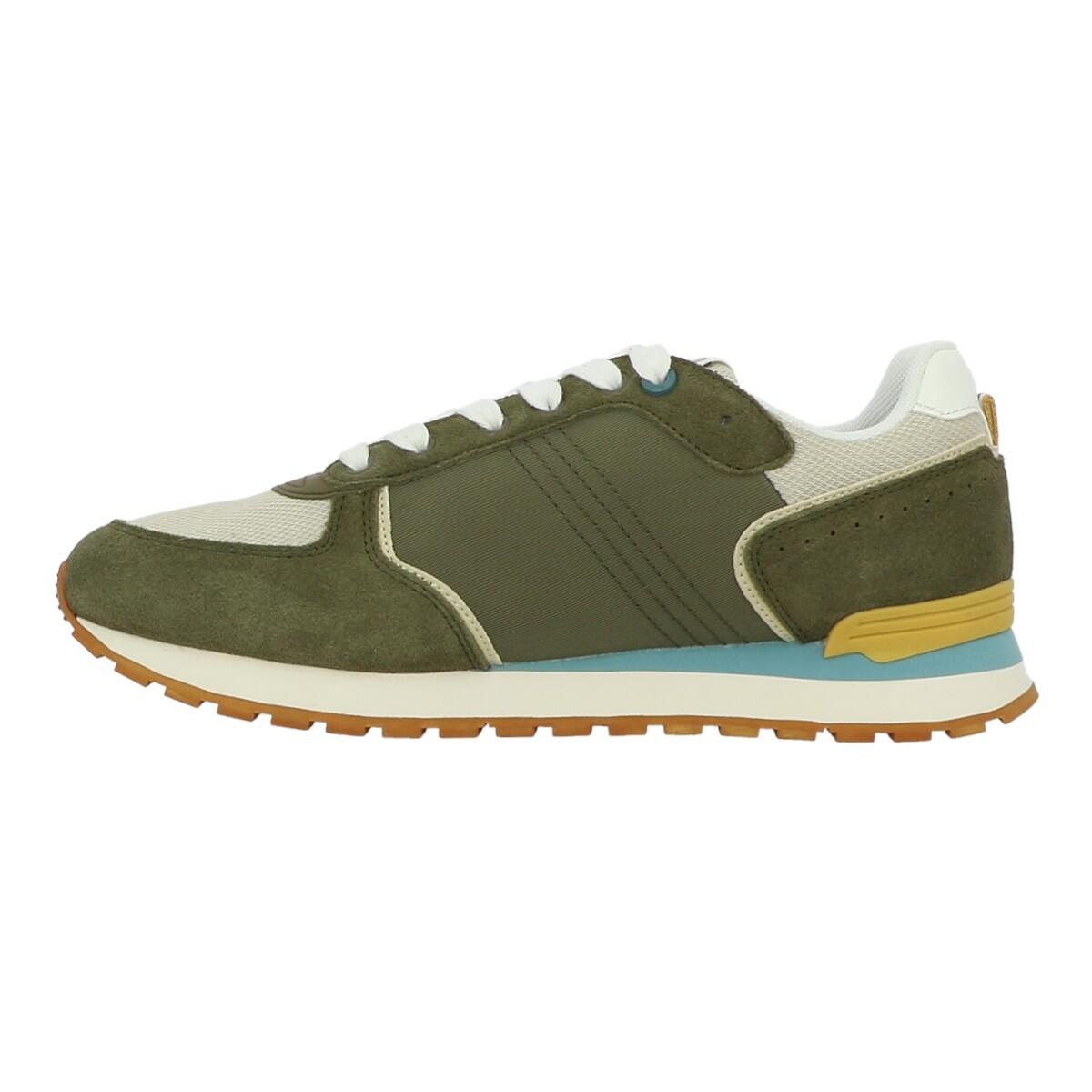 Baskets mode Homme TRAVIS BLOCK MILITARY Vert 3/6