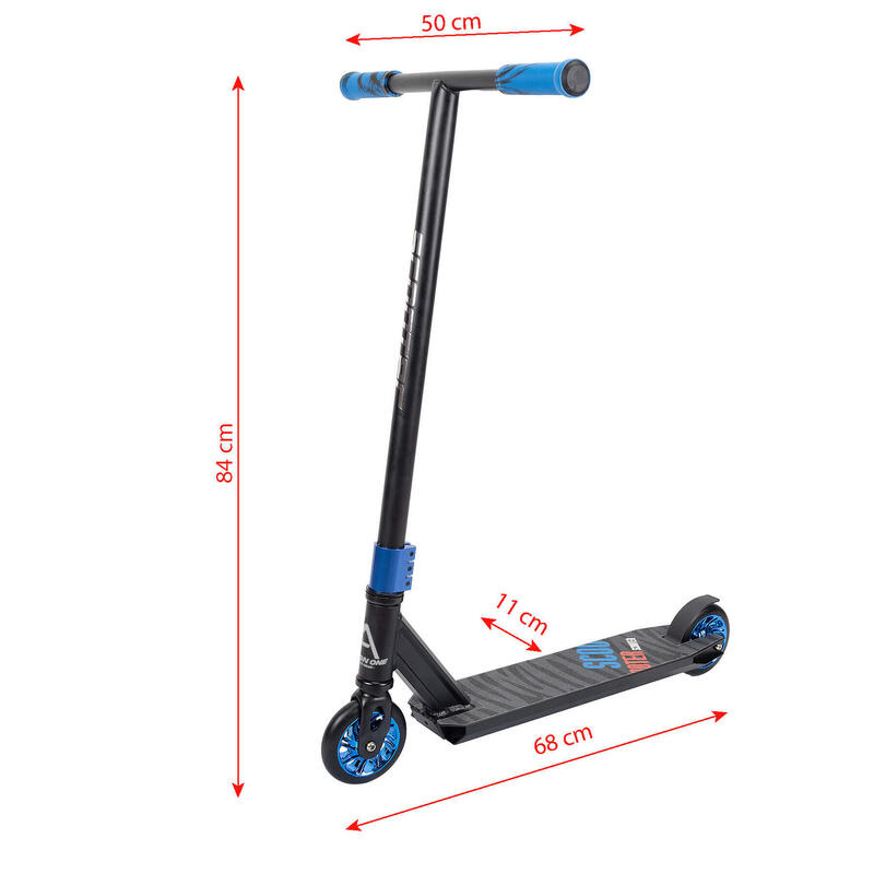 Trotineta Freestyle Mad, roti si platforma aluminiu, blue