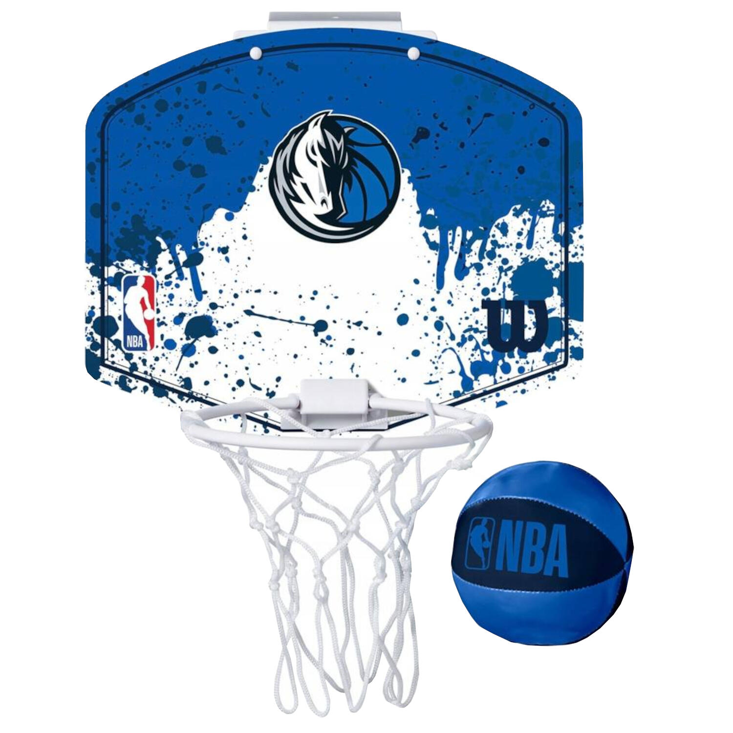 Wilson - Panier De Basket Mini Nba Team Dallas Mavericks - Panier De Basket - Bleu - Taille Unique - Decathlon
