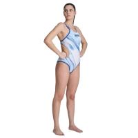 Arena W One Dreams Double Cross Back Neonblue-Silver-White