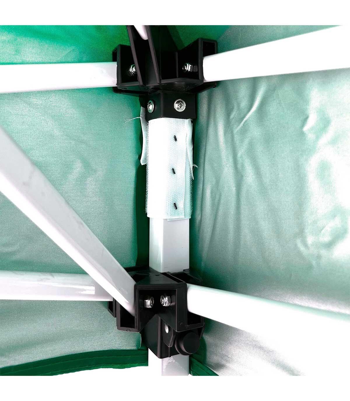 Tonnelle pliante 3x3m Verte pour la plage, le jardin, la terrasse ou le camping. 4/7