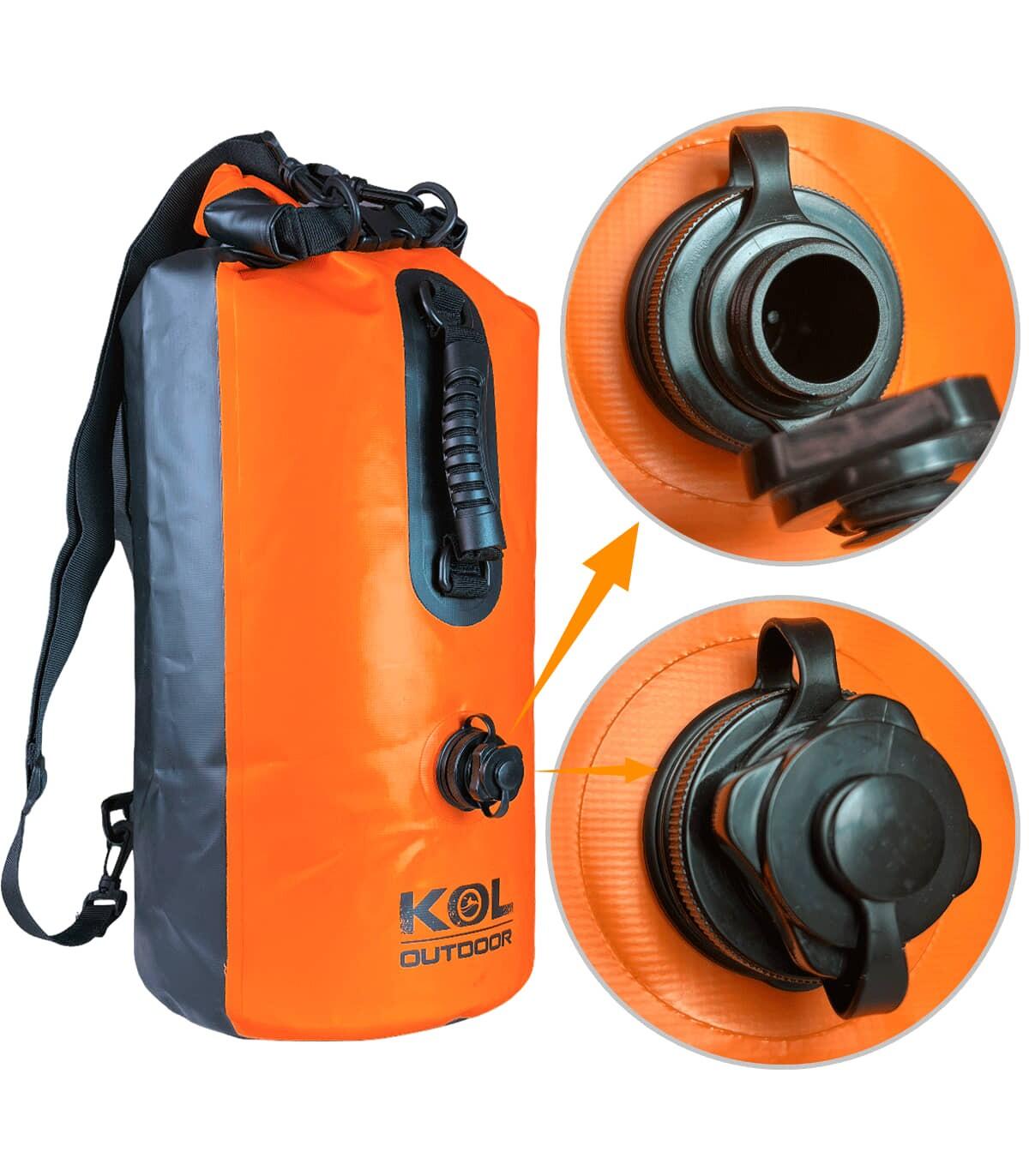 Bolsa estanca y boya snorkel 30L con válvula de inflado 4/6