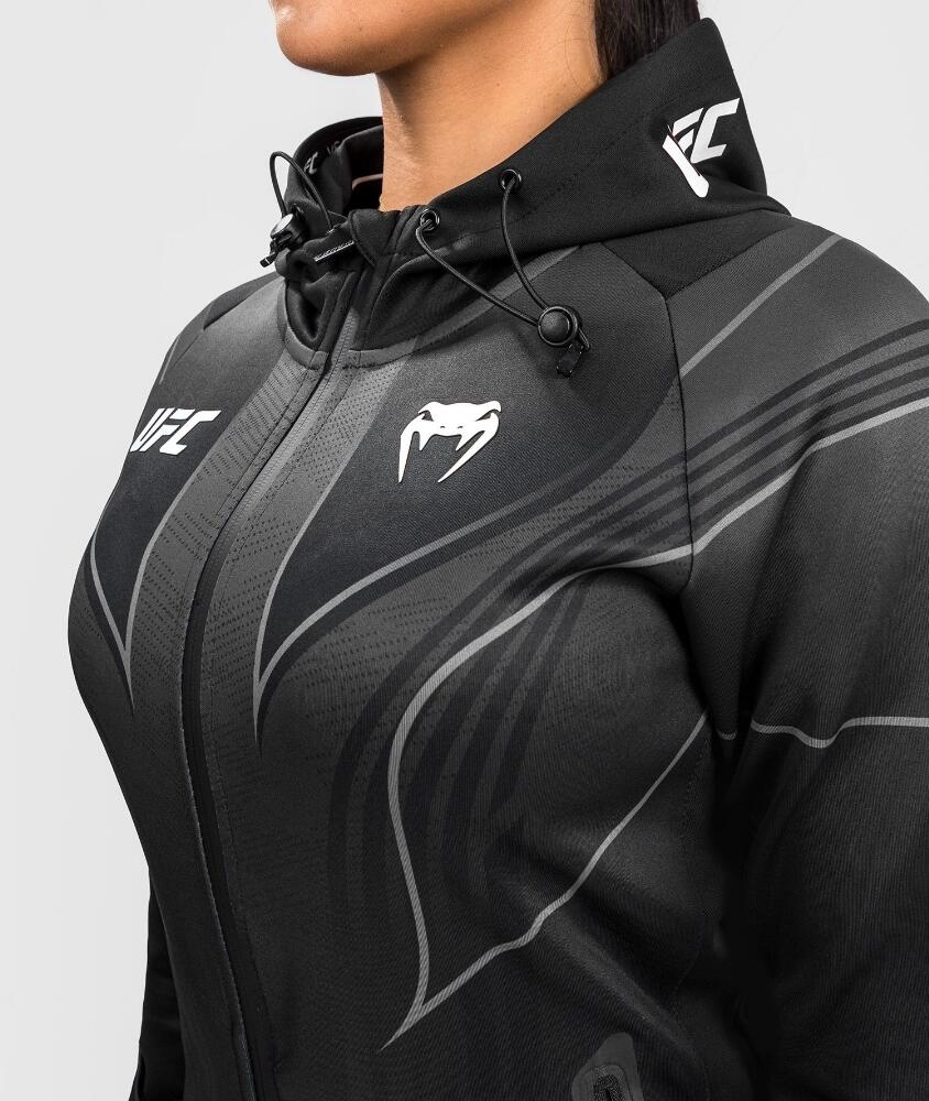 UFC Authentic Fight Night 2.2 Women's Hoodie Black/Gold 3/6