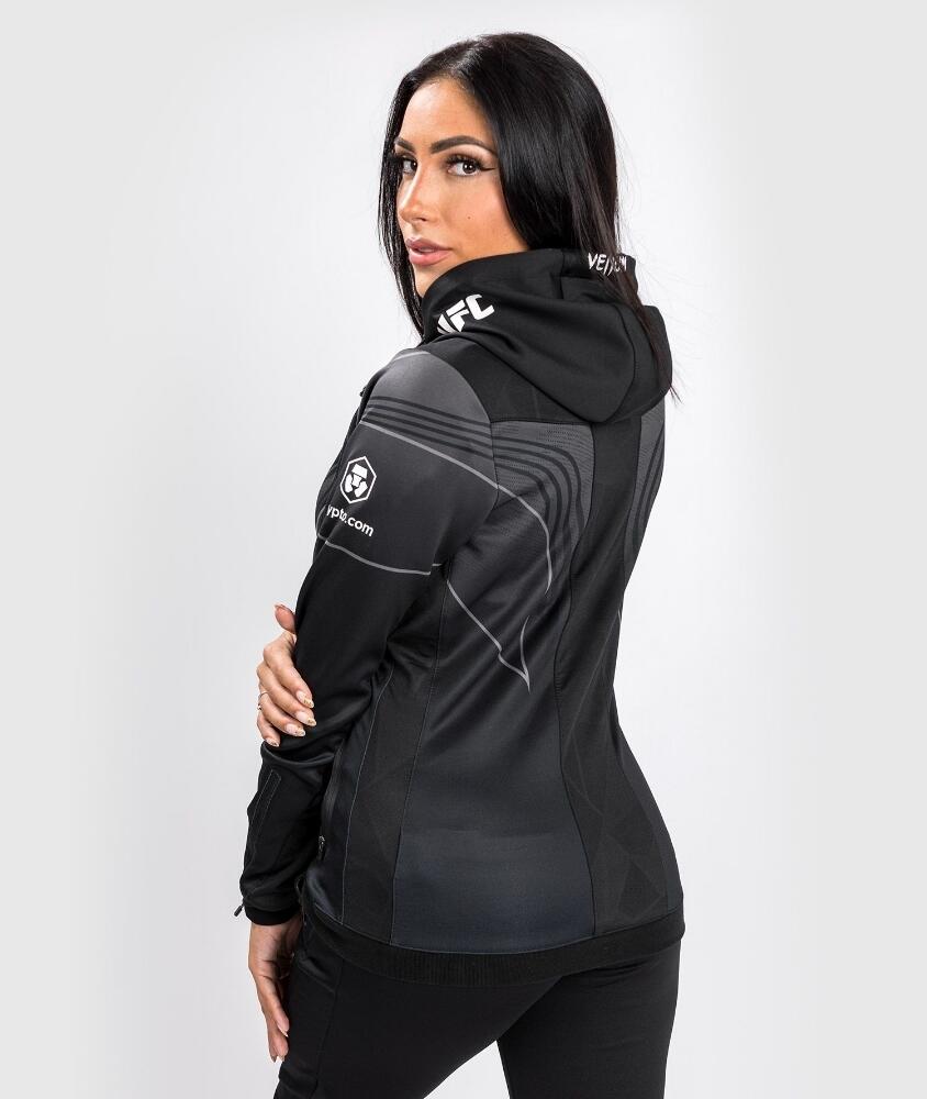 UFC Authentic Fight Night 2.2 Women's Hoodie Black/Gold 2/6