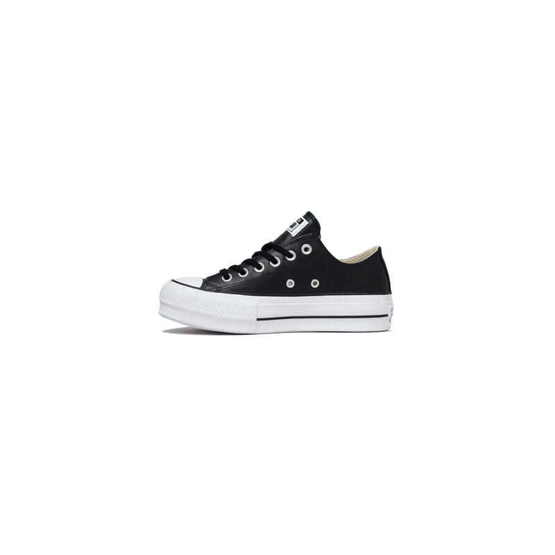 Zapatilla de caminar Converse Chuck Taylor All Star Platform Clean Leather Negro