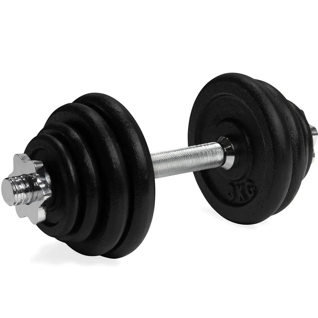 Adjustable Dumbbell Set Pro - Barbell Set - Cast Iron - 1 x 15 kg