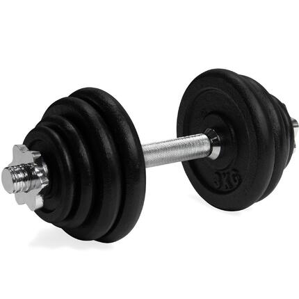 Regulowany zestaw hantli Pro - Żeliwo - 1 x 15 kg