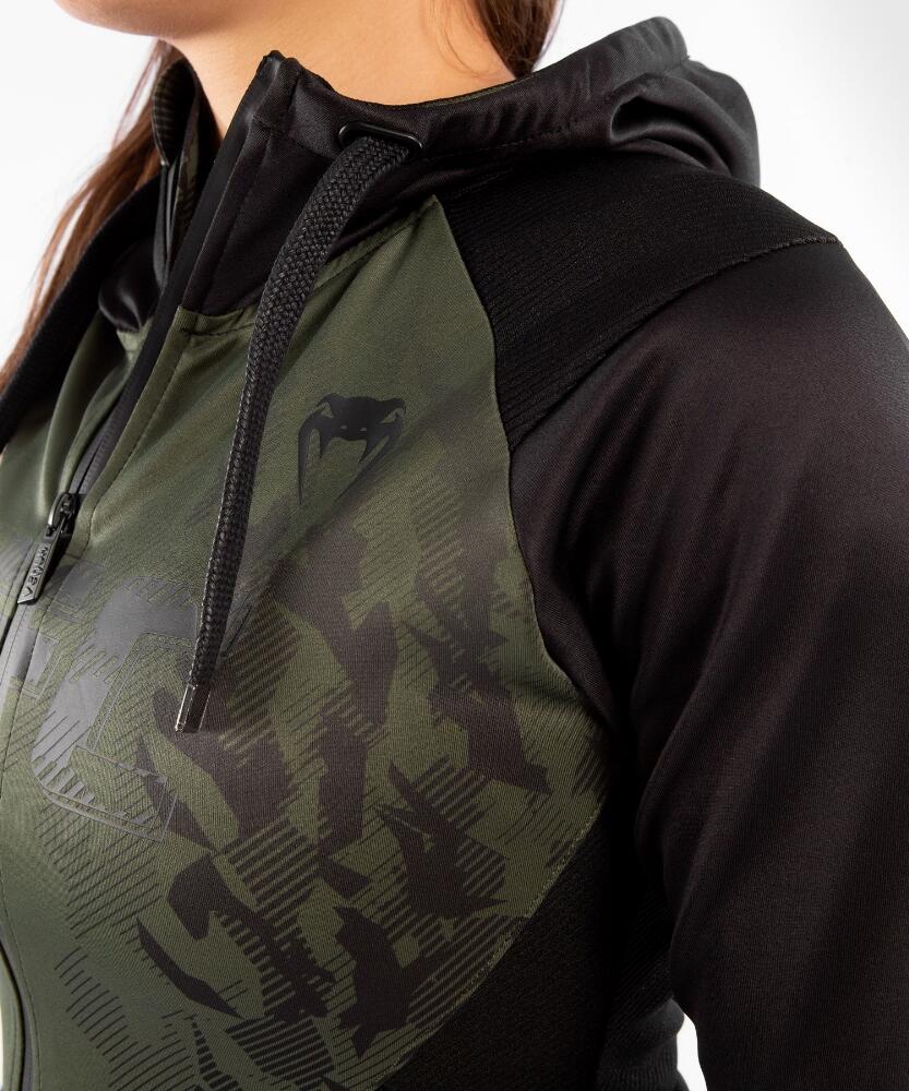 UFC Venum Fight Week Green Zip Hoodie Polyester 5/8
