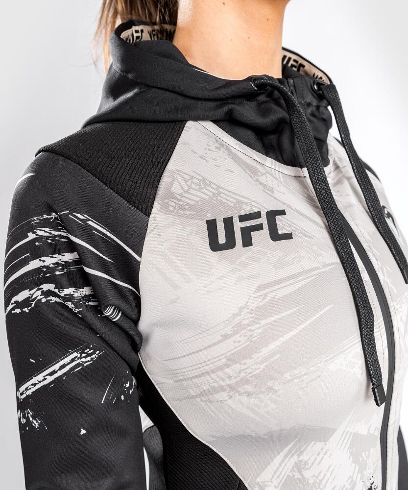 Hoodie mit Kapuze UFC Authentic Fight Week 2.0 schwarz, zweimaterialig 7/8