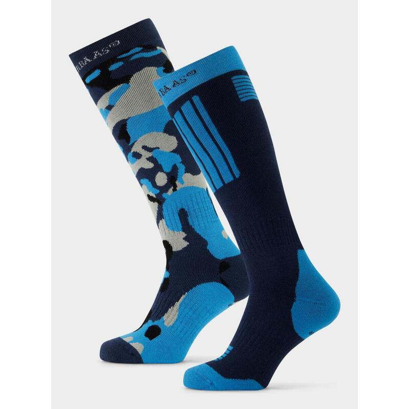 Poederbaas Calcetines de esquí­ paquete de 2 Camo Navy