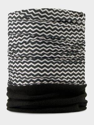 Poederbaas nekwarmer zwart / wit