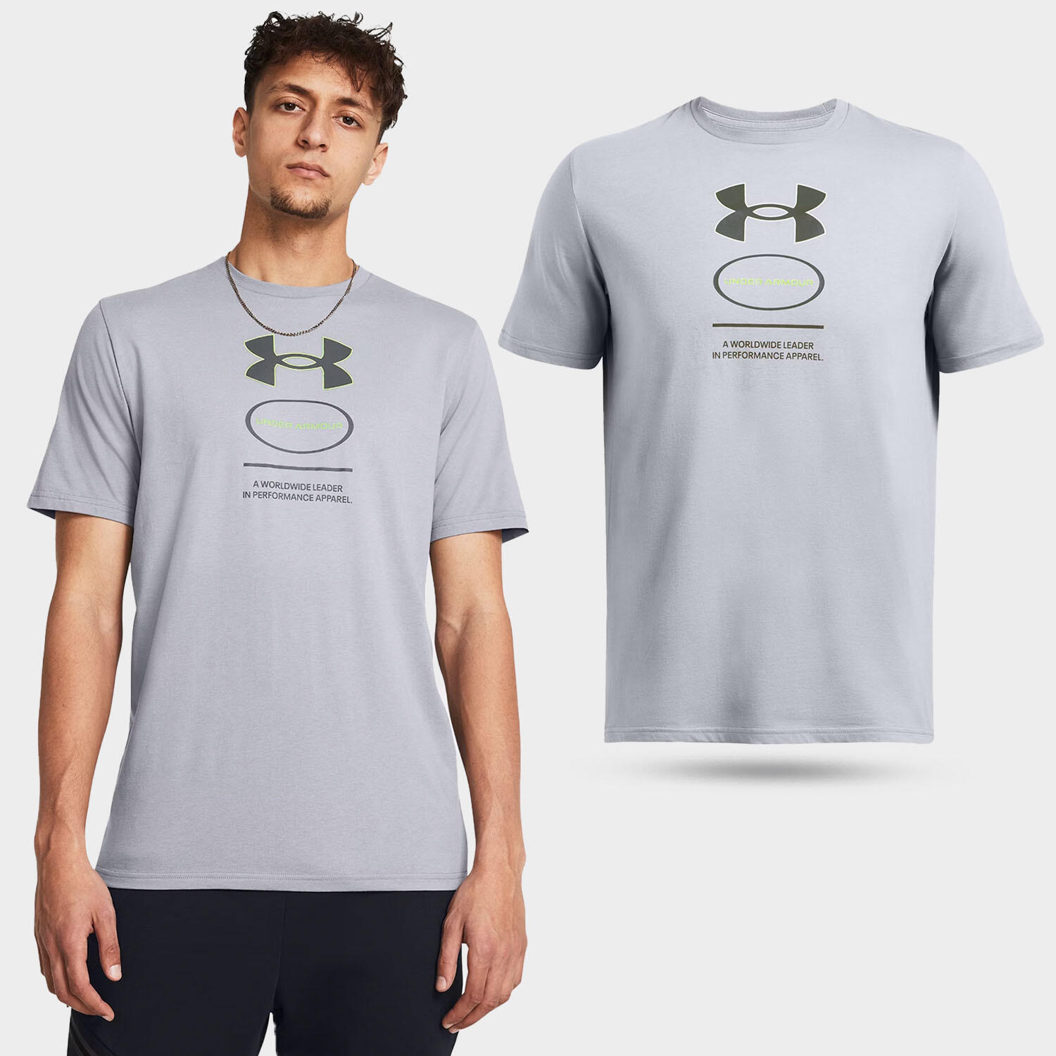 Koszulka fitness męska Under Armour UA Branded Gel Stack 2/6