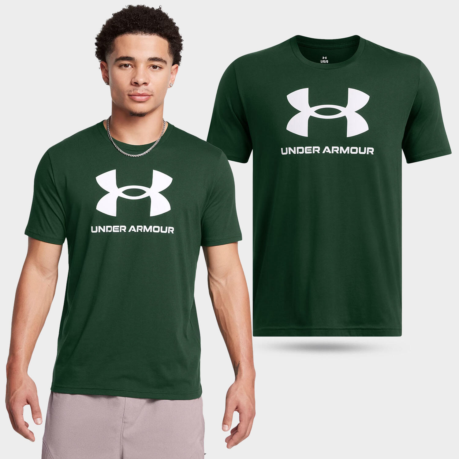 Hombre Under Armour Sportstyle Logo Camiseta Fitness 2/6