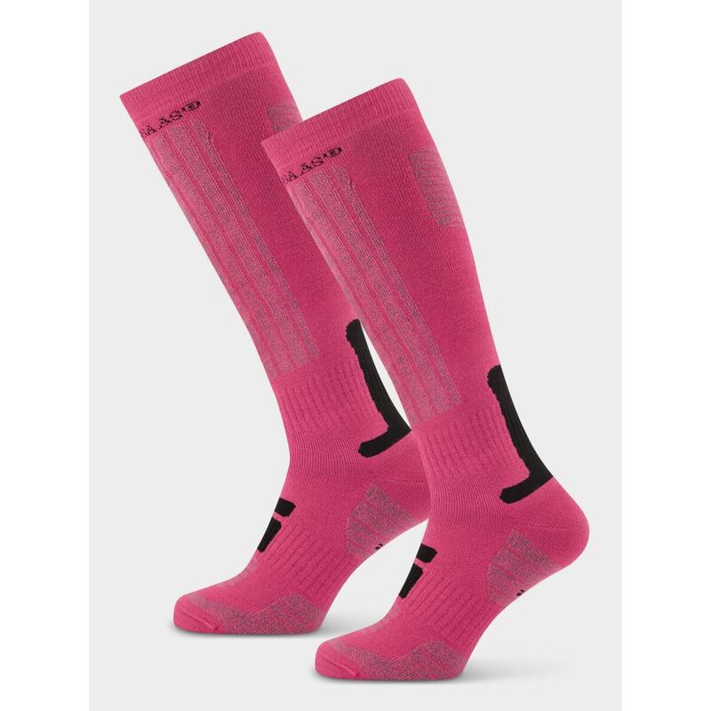 Chaussettes de ski Poederbaas 2-pack Rose