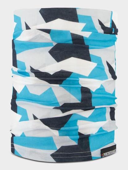 Poederbaas Halswärmer Blau / Wei?