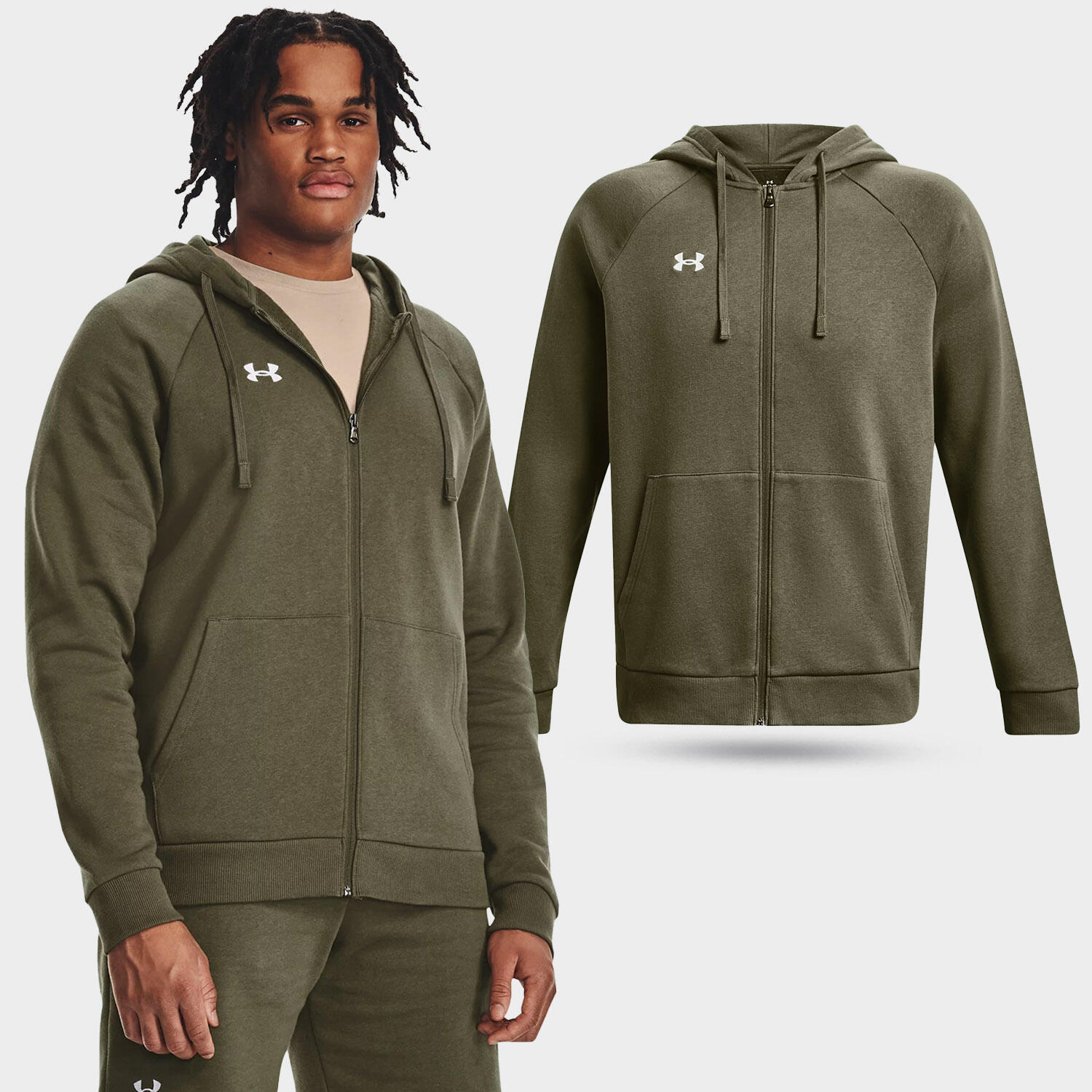 Sweat-shirt Under Armour pour homme avec capuche et zip 2/7