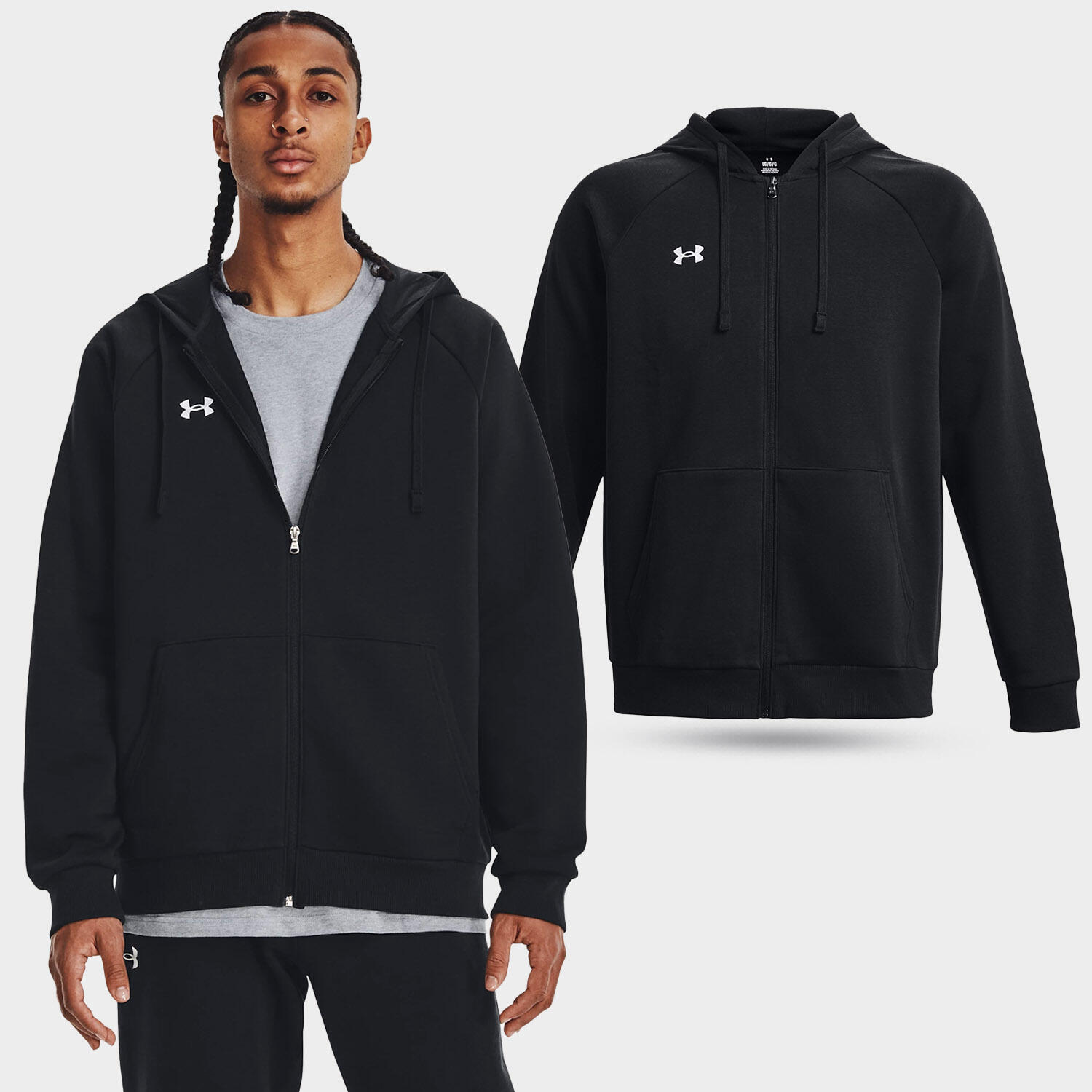 Sweat à capuche Under armour Rival Fleece Fz pour homme 2/7