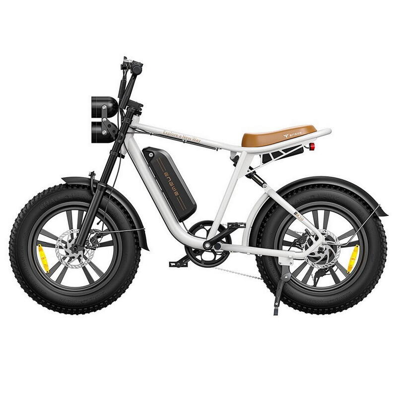 ENGWE M20 Bicicleta Eléctrica 20*4.0'' Neumáticos Gordos Blanco