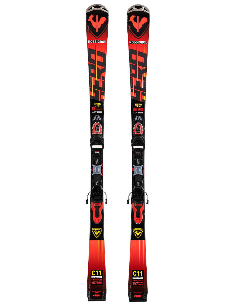 Narty slalomowe ROSSIGNOL HERO LTD - LIMITED EDITION + wiązania LOOK XPRESS11 GW 2/3