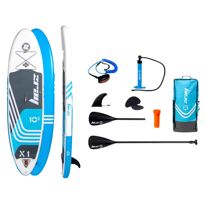 Sup Gonflable X-Rider X1 10'2 Dropstitch MAX 125kg 310x81x15cm(10"2'x32x6") Bleu