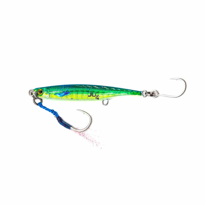 Real Jig pesca jigging spinning JLC 15 g jampuga #1 montado