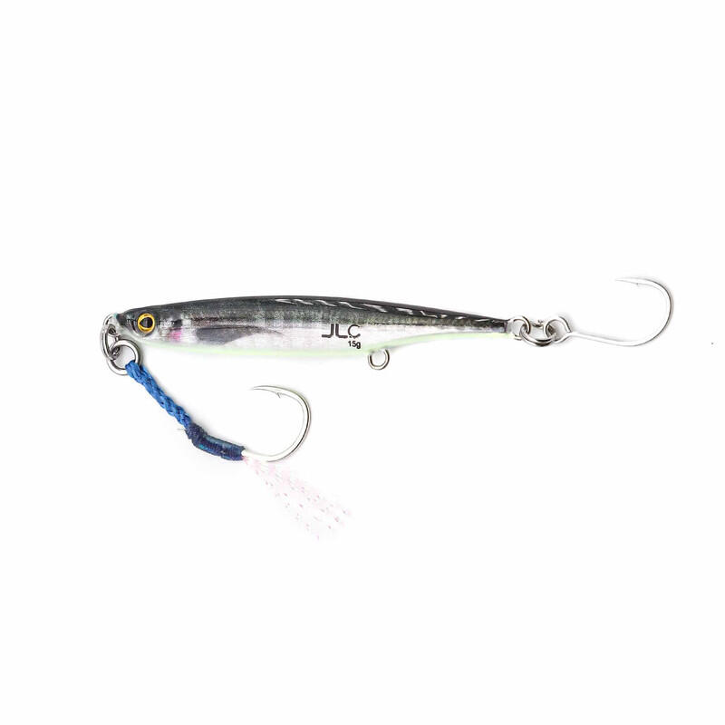 Real Jig pesca jigging spinning JLC 30 g jurel #8 montado