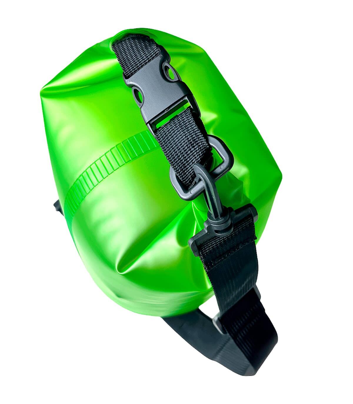 Sac étanche translucide 10L pour activités nautiques, Vert 5/5
