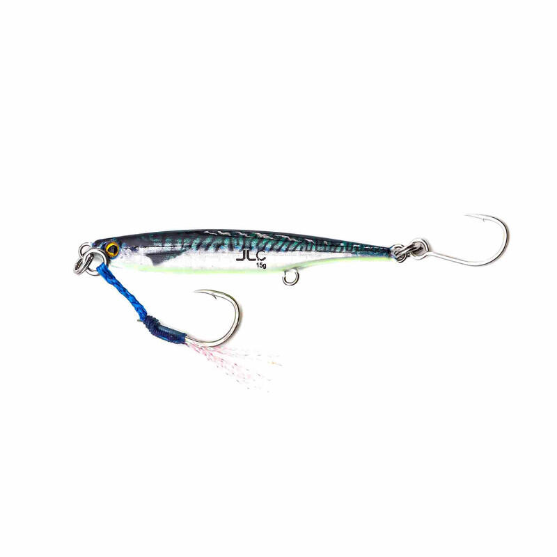 Real Jig pesca jigging spinning JLC 30 g caballa #3 montado