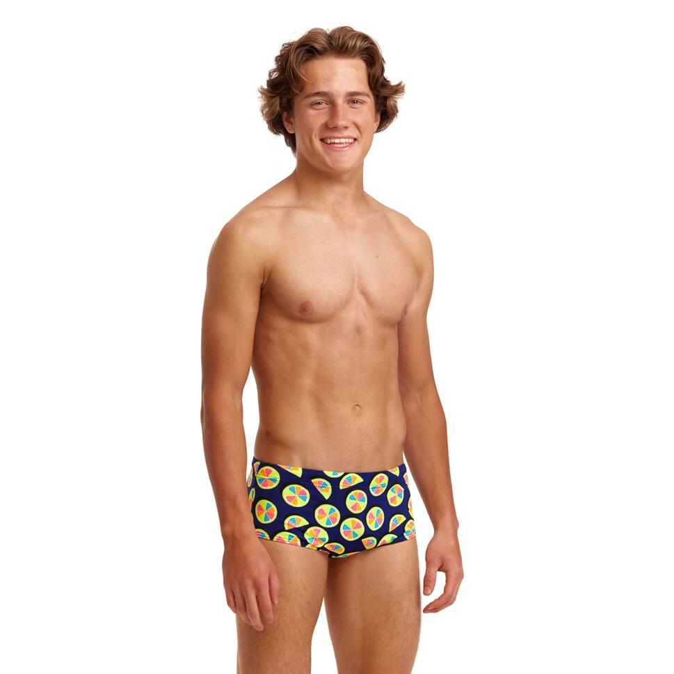 Kąpielówki chłopięce spodenki bokserki Funky Trunks You Lemon