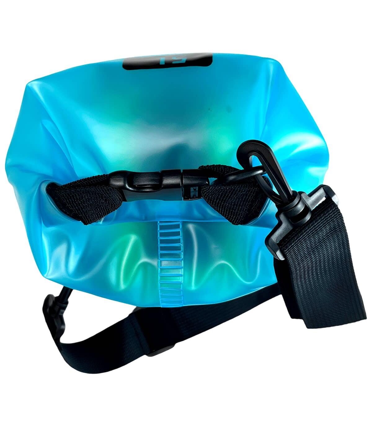 Bolsa impermeável translúcida 5L para atividades aquáticas, Azul 4/4