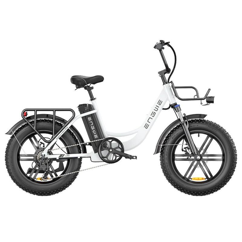 ENGWE L20 Bicicleta Eléctrica 20*4.0 pulgadas Neumático Montaña Blanco