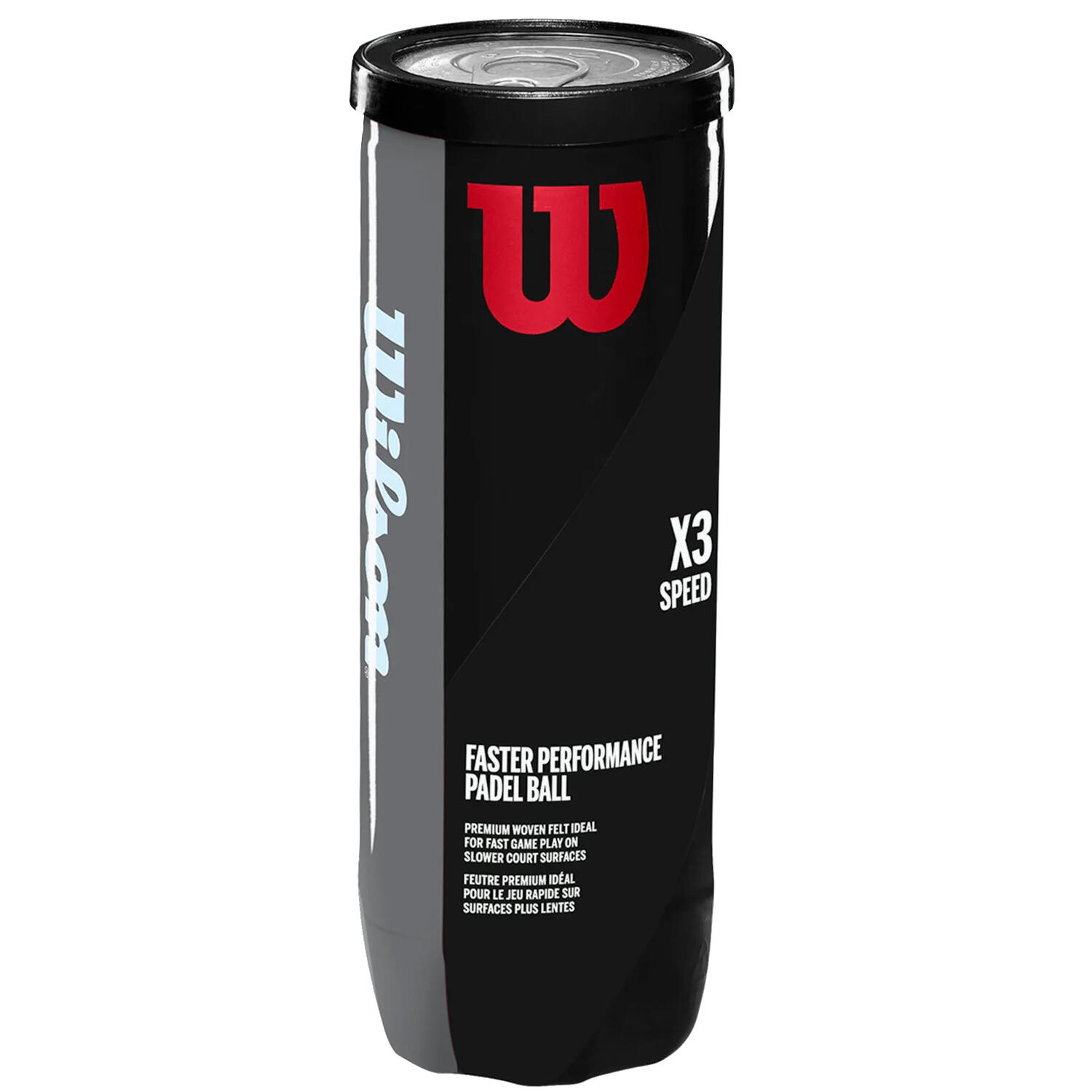 Bolas de Padel Unissexo Wilson X3 Pack Speed