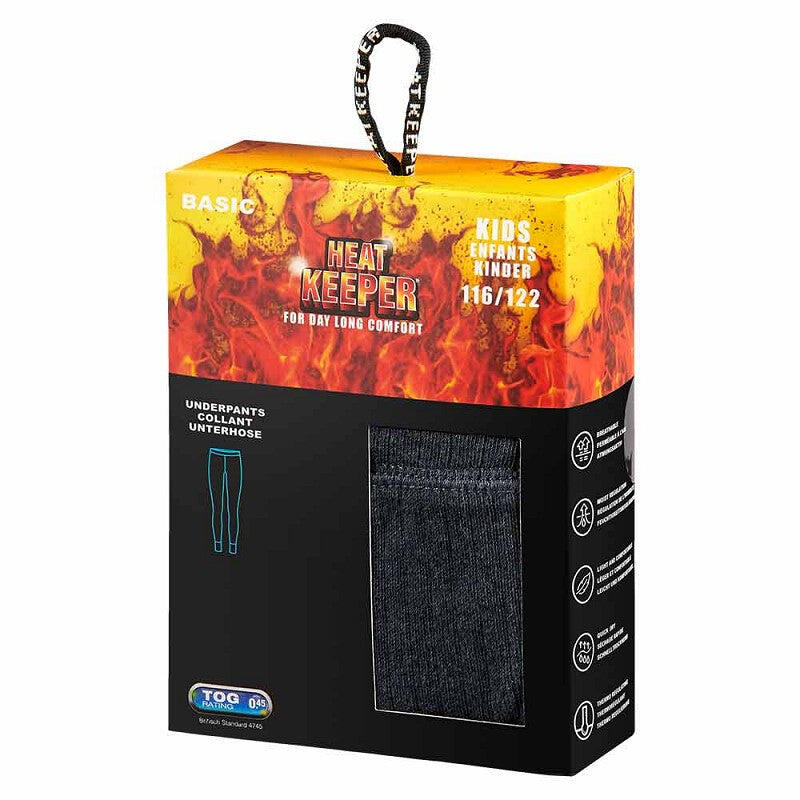 Heatkeeper - Pantalon thermique pour enfants - Mélange anthracite - 1 pièce
