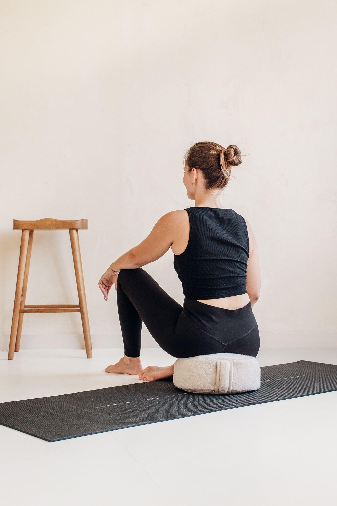 Lotus Yogamat sticky extra dik align zwart 5/5