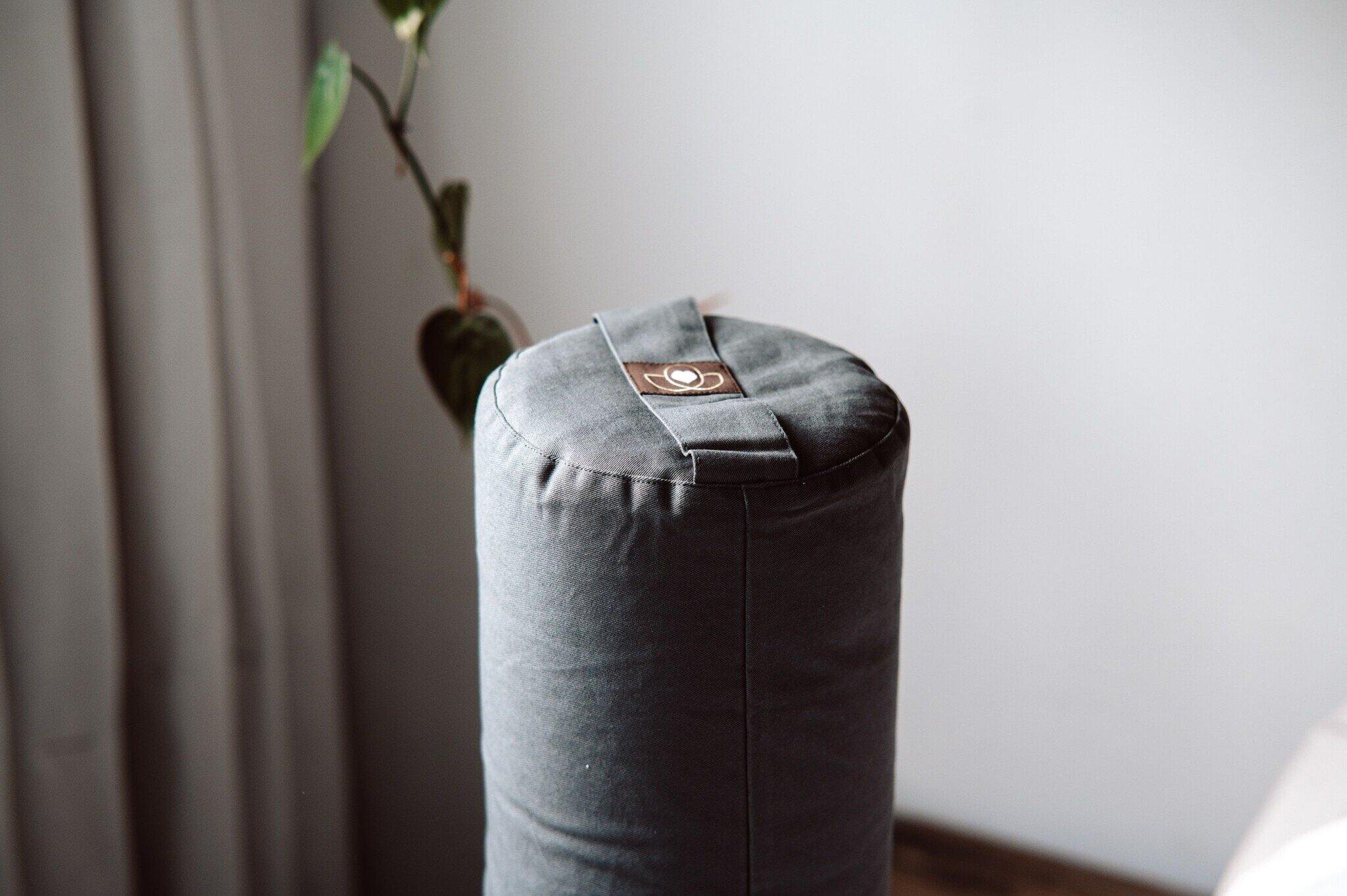 Lotus Bolster eco antraciet rond 5/5