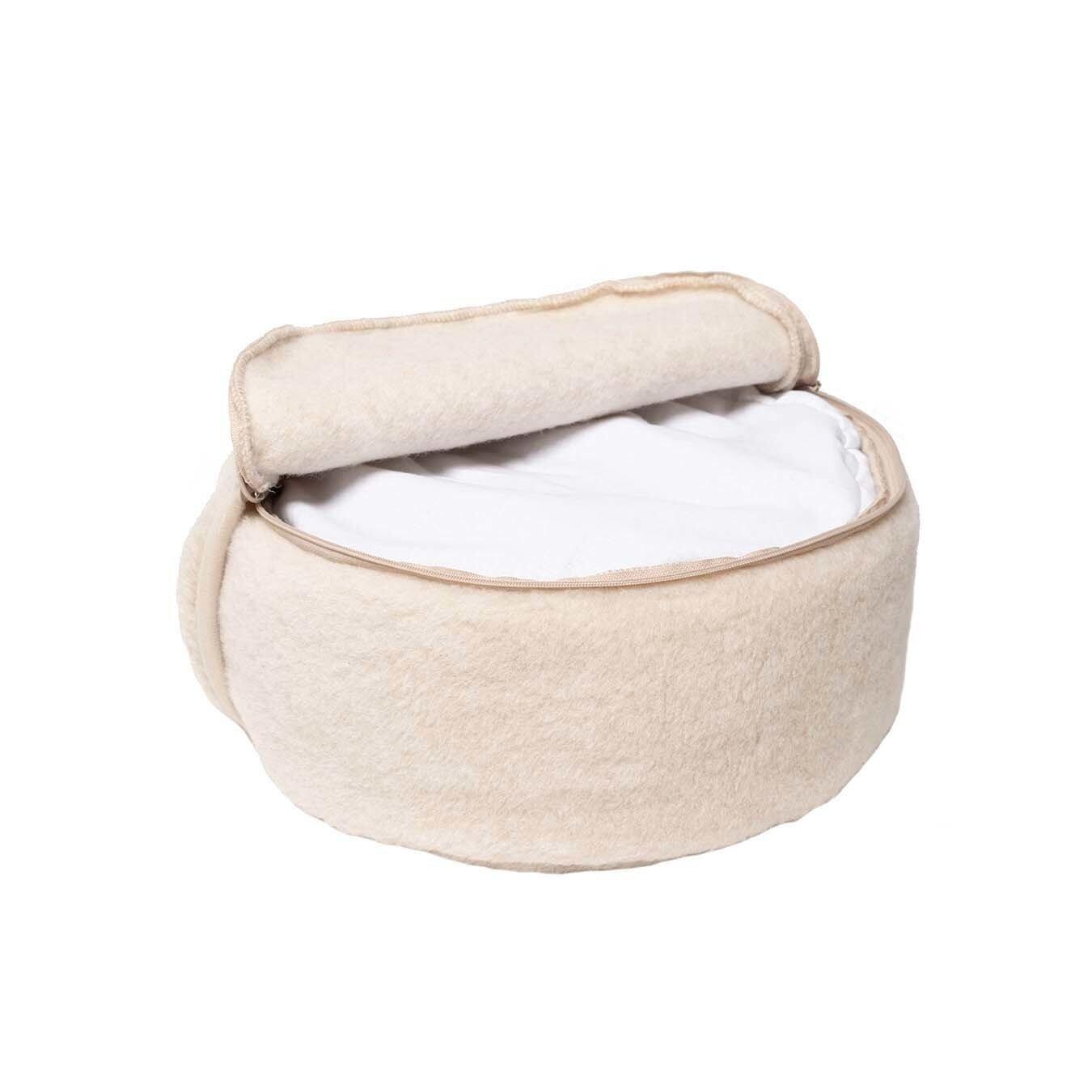 Lotus Meditatiekussen caramel merino wol 5/5