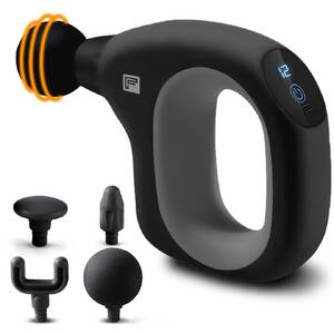 Flexnest Mega Grip Deep Tissue Massage Gun for Full Body Pain Relief of Neck, Shoulder, Back, Foot for Men & Women Up to 1 Year Warranty (Black)