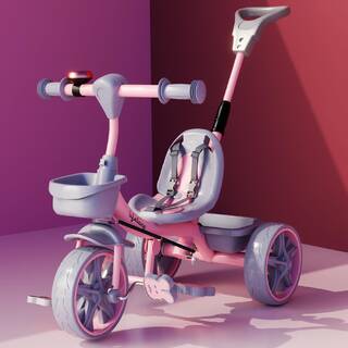 Lifelong LLKPCTC04 Parental Trike - Tricycles for Boy & Girl - Baby Cycle - Bicycle for Kids - Bike with 3 EVA Wheels, Bell & Basket for Toys