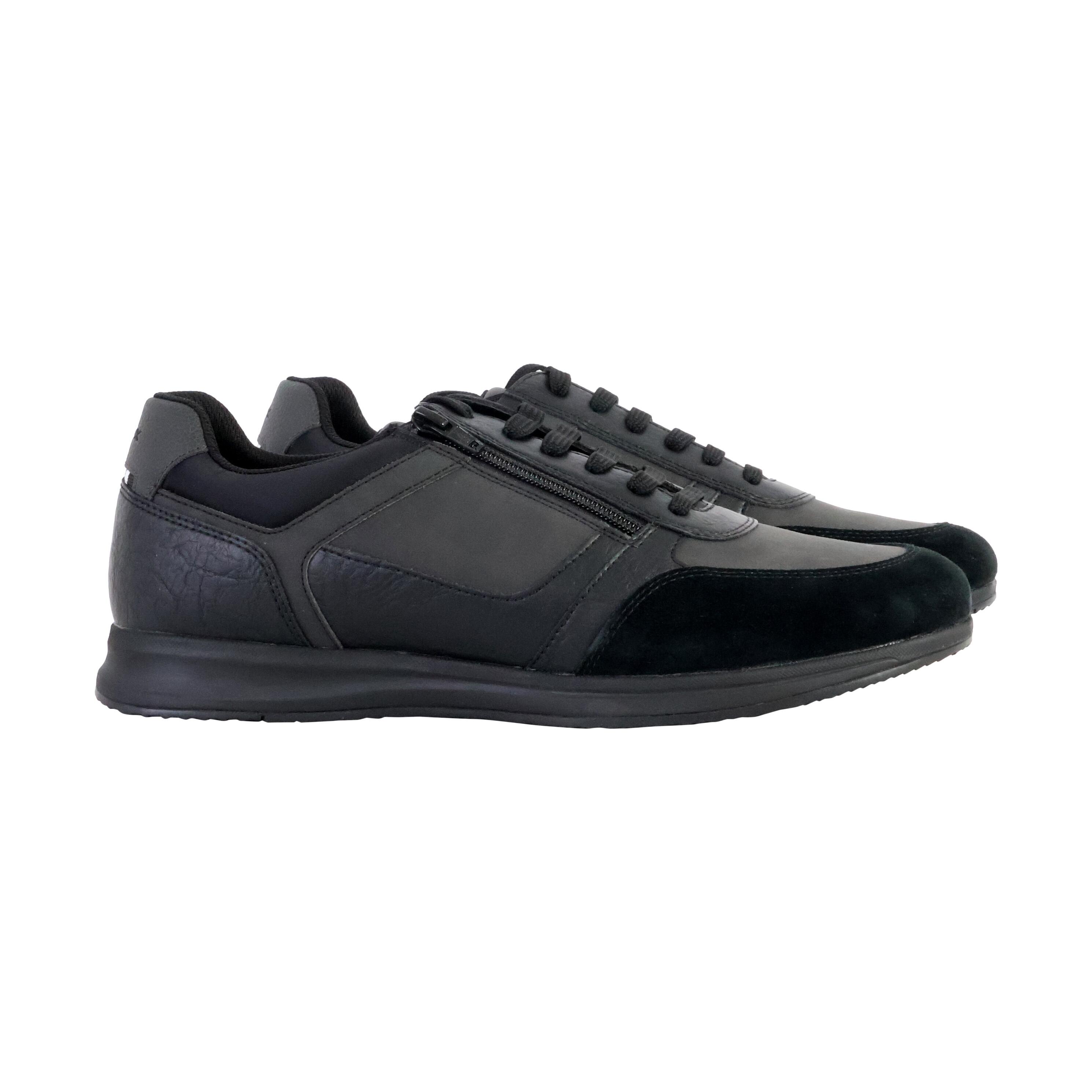 Basket Basse Cuir Geox Avery NBK Syn+Wrinkl - Homme 3/5