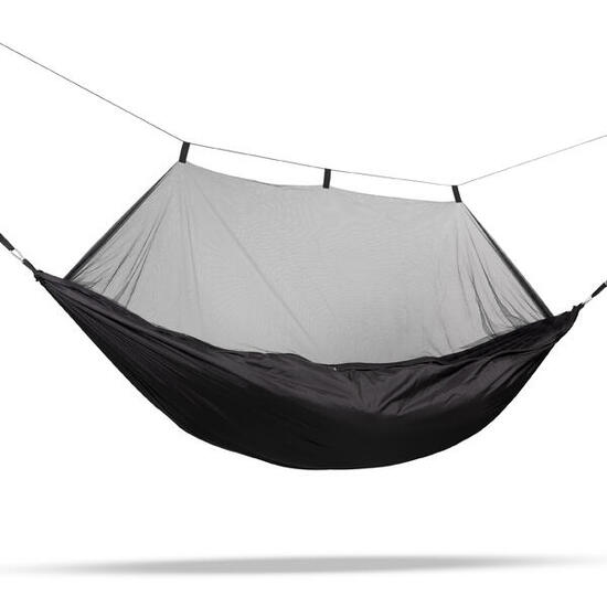 Travelnet Hängematte, mit Moskitonetz, Farbe Schwarz
