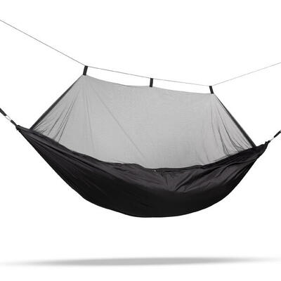 Travelnet hangmat met klamboe l240 x b140 - zwart - 1 pers