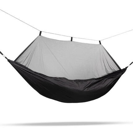 Travelnet Hamak z moskitierą dł. 240 x szer. 140 - Czarny - 1 os.
