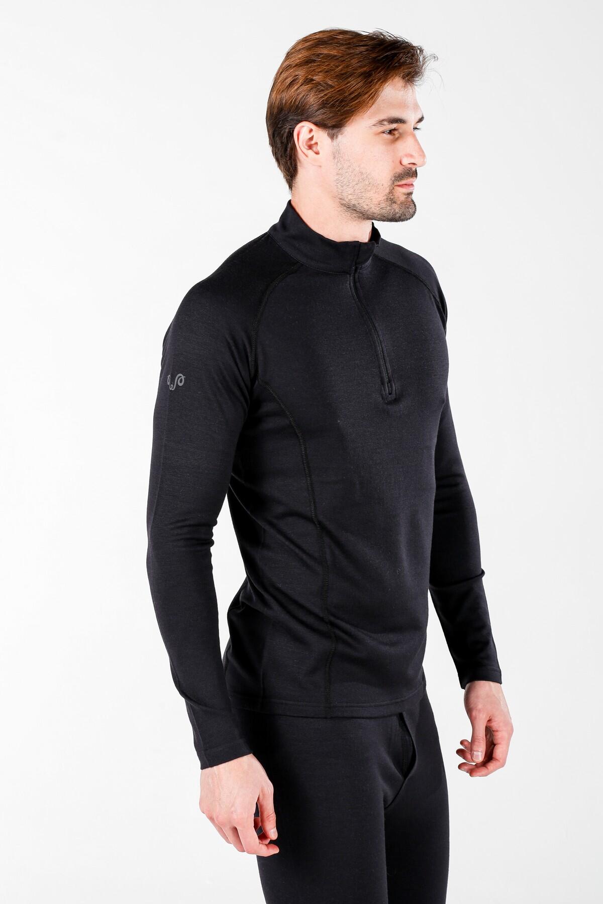 Bora Extreme - Męska Bluza z 100% Wełny Merino (260 g/m²) S, Czarny 6/7