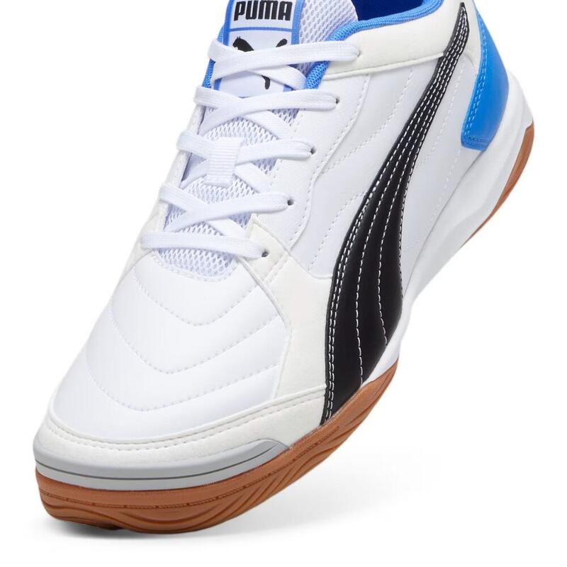 ZAPATILLAS FÚTBOL SALA ADULTO PUMA PRESSING IV. Blanco/azul 107419 05