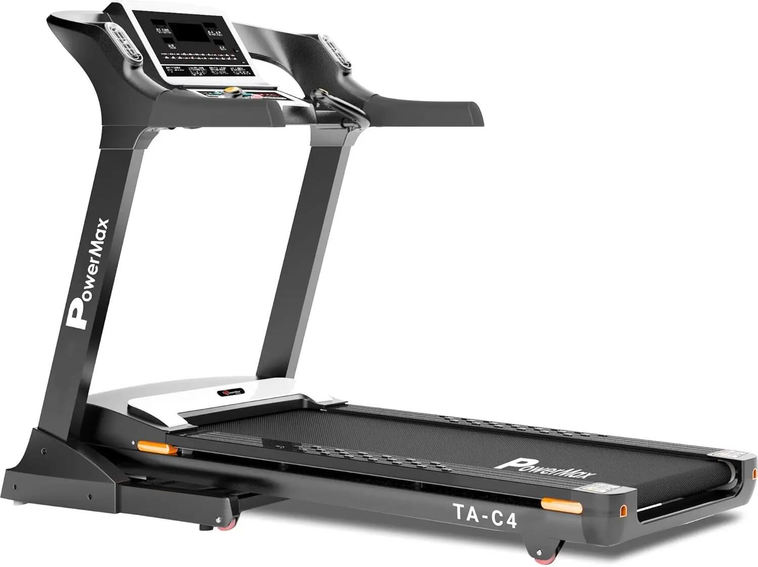 Motorized Premium Commercial Treadmill, TA-C4 (5HP) AC, 99 Pre-Set Max Pro Workout Session, Max User Wt.150kg | 20 Level Auto Incline | Top Speed:20 Km/hr | Spring Resistance, Speaker -  1