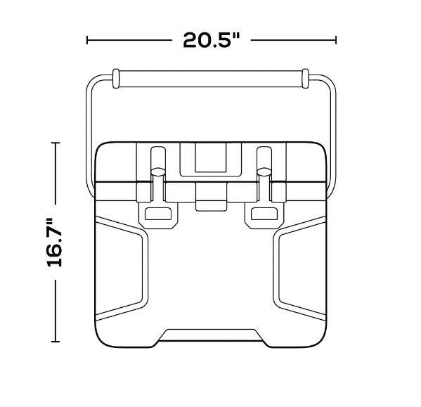Trailmate 25 Qt Cool Box - Carbon 5/5