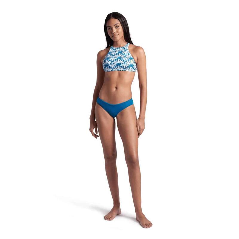 Bikini Arena Crop Think R Blanc-Multi-Yellowstar