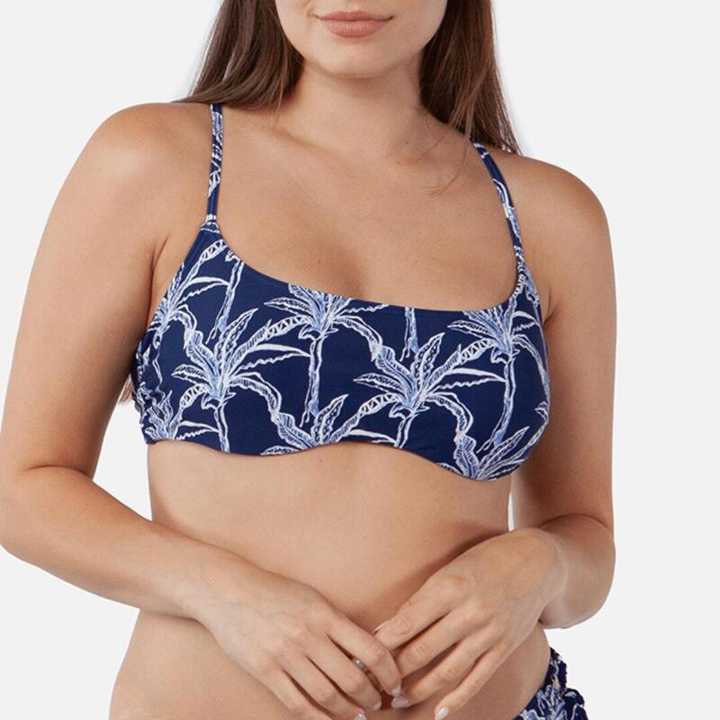 Barts Femme Maillot de Bain Enele Crop Top Marine